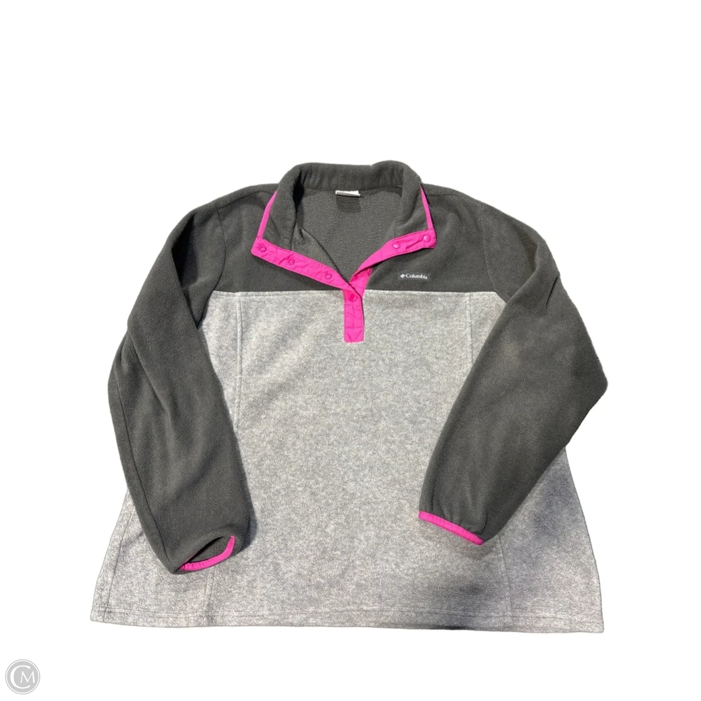 Jacket Fleece By Columbia In Grey, Size: 2x