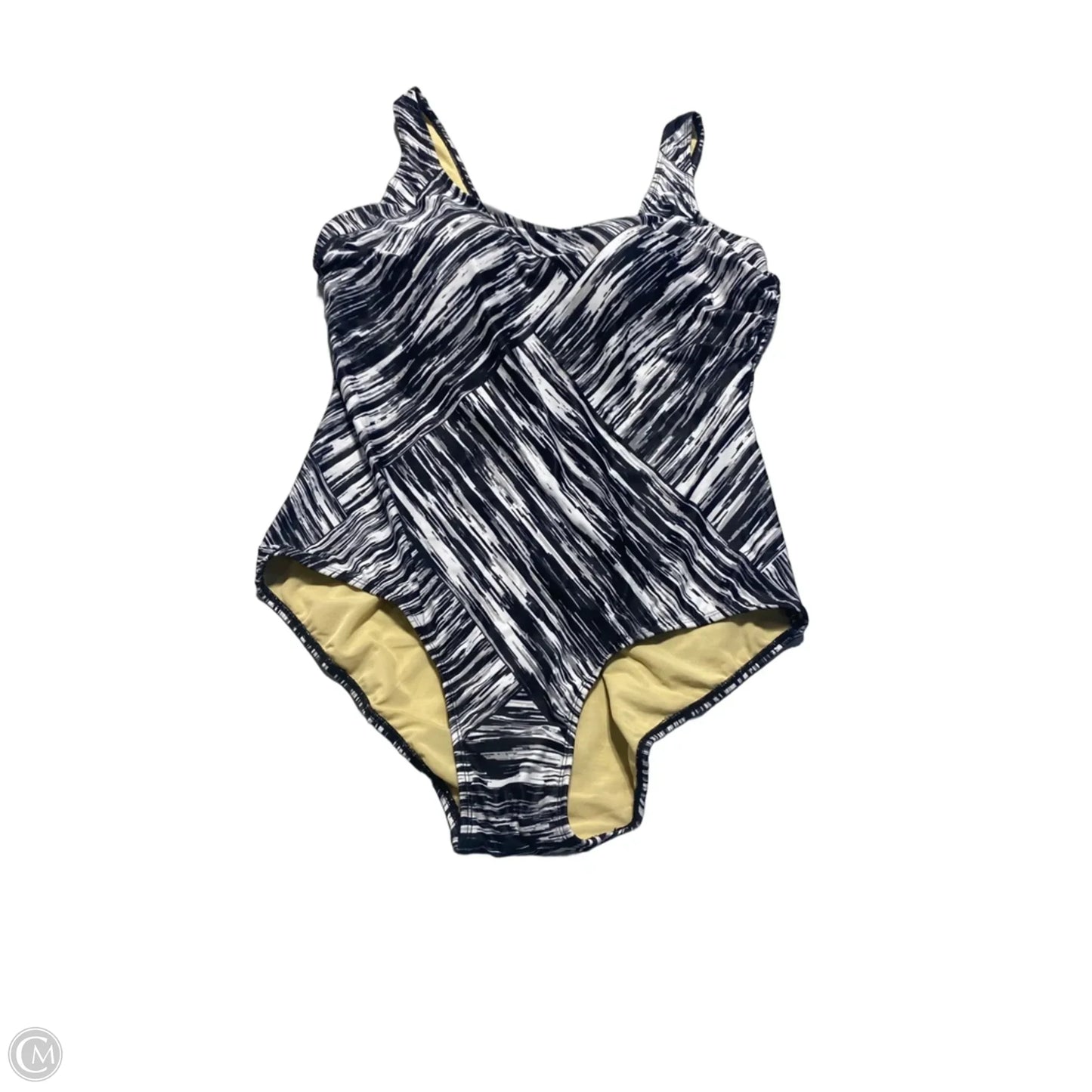 Swimsuit By Cme In Black & White, Size: 2x