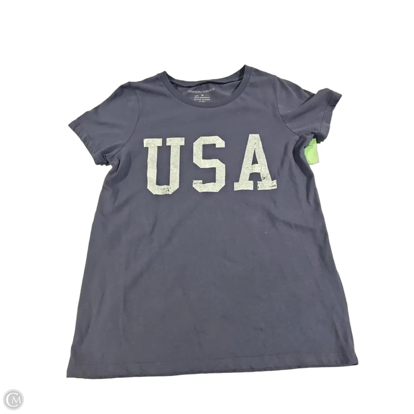 Top Short Sleeve Basic By Grayson Threads In Blue, Size: M