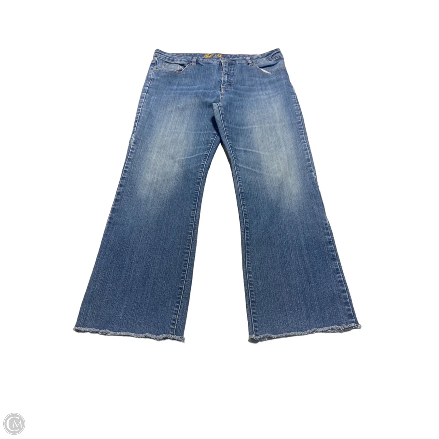 Jeans Boot Cut By Cmc In Blue Denim, Size: 16