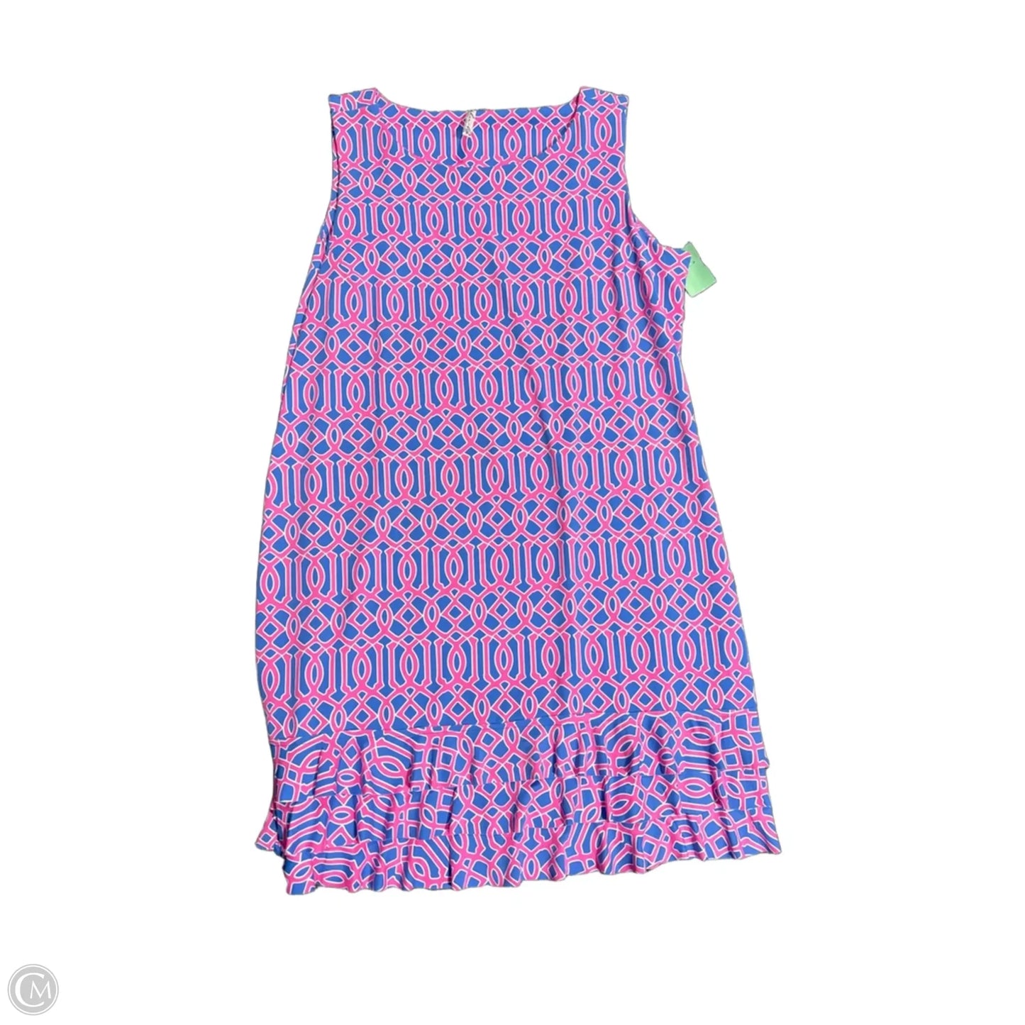 Dress Casual Short By Lulu B In Blue & Pink, Size: L