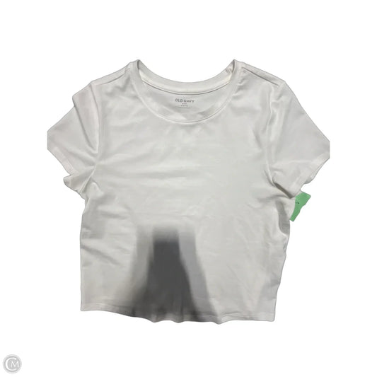 Top Short Sleeve Basic By Old Navy In White, Size: Mp