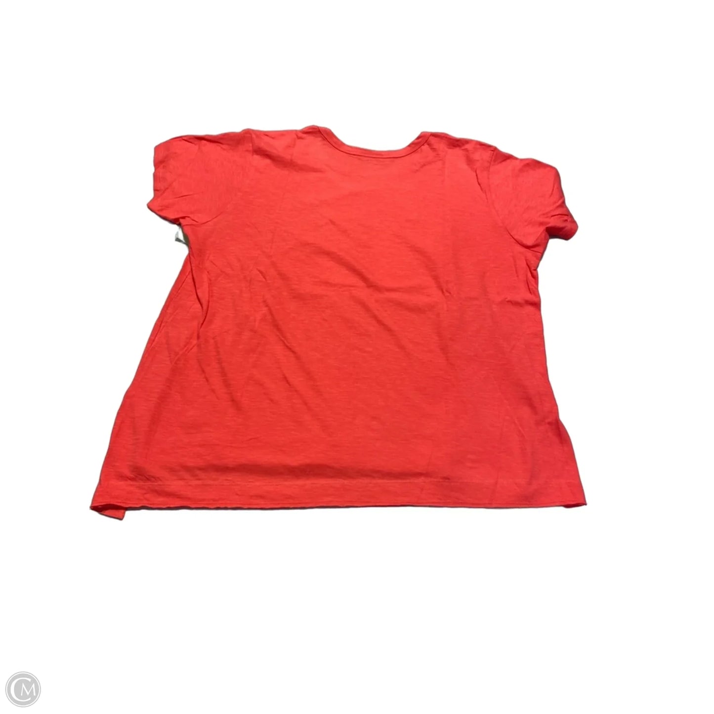 Top Short Sleeve By Cmc In Coral, Size: Xxl