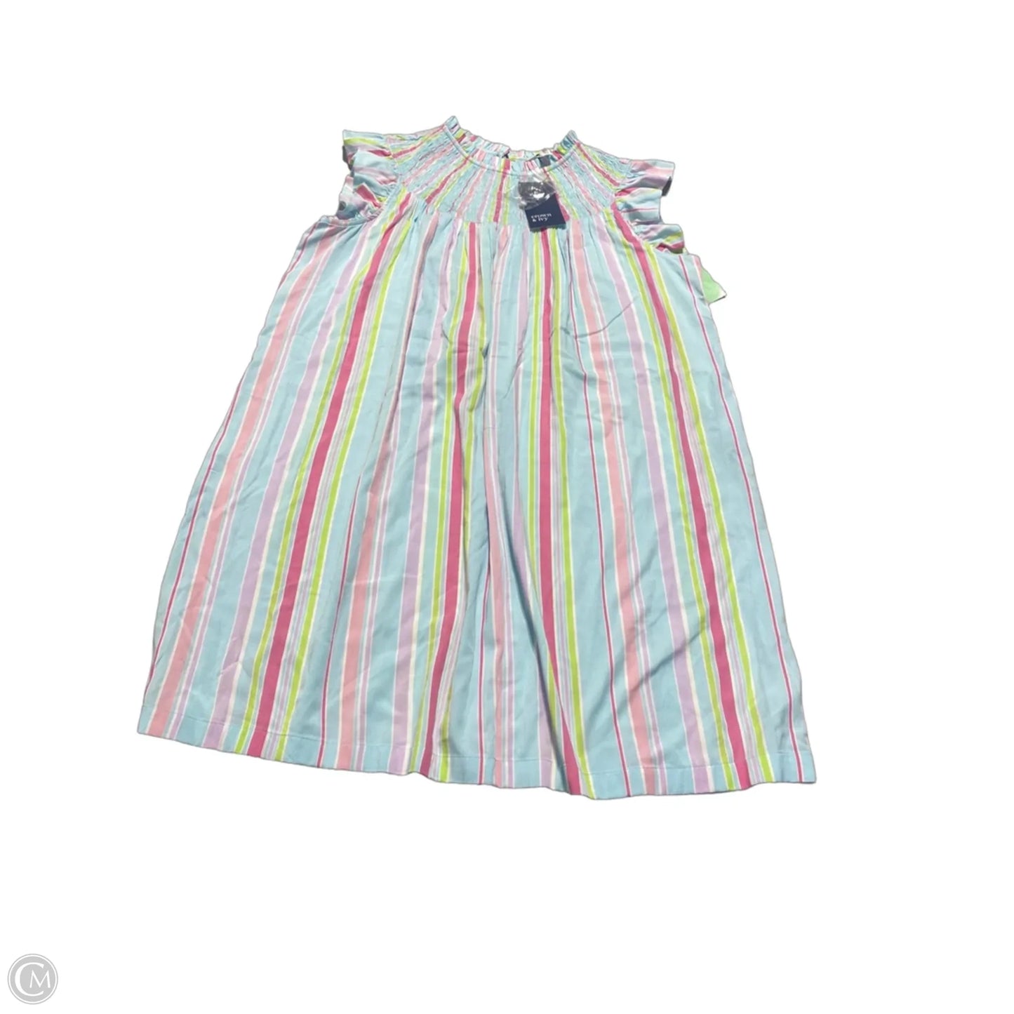 Dress Casual Short By Crown And Ivy In Striped Pattern, Size: L