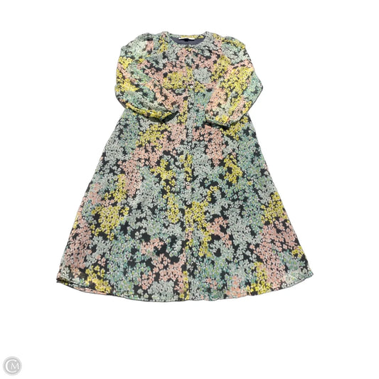 Dress Casual Midi By Loft In Blue & Pink, Size: Sp
