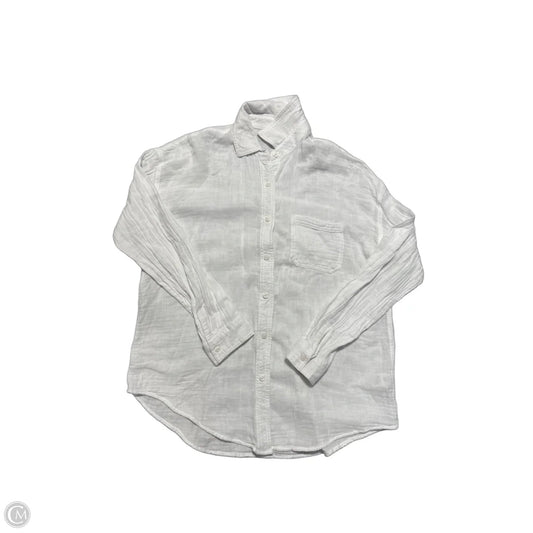 Top Long Sleeve By Aeropostale In White, Size: S