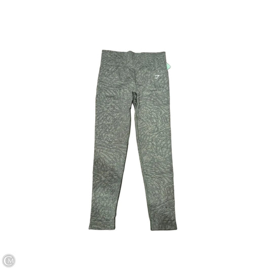 Athletic Leggings By Gym Shark In Green, Size: S