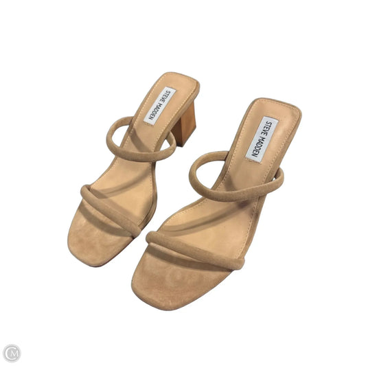 Shoes Heels Block By Steve Madden In Tan, Size: 8