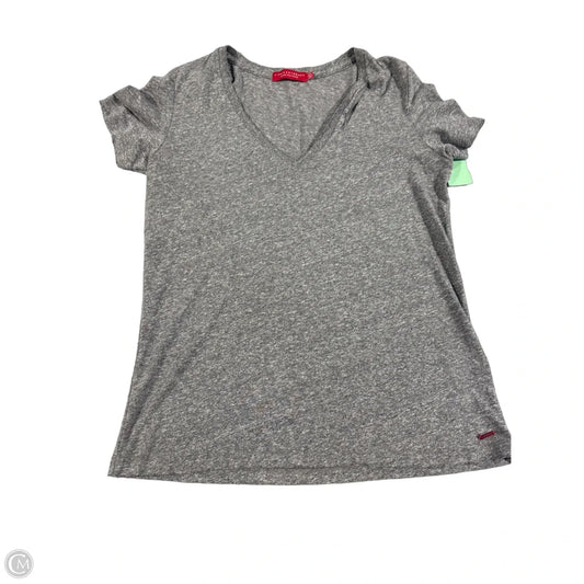 Top Short Sleeve By Cmc In Grey, Size: S