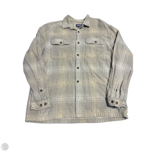 Jacket Other By Patagonia In Plaid Pattern, Size: L