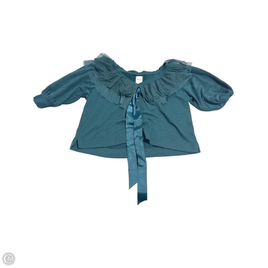 Top Short Sleeve By Maeve In Green, Size: Xxs
