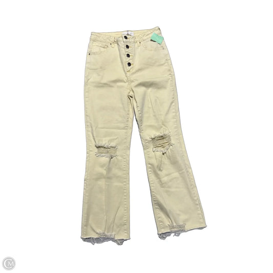 Jeans Straight By Risen In Yellow, Size: 10