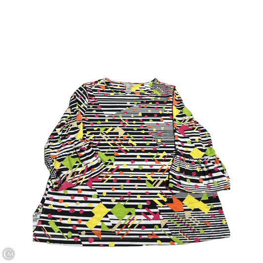 Top 3/4 Sleeve By Multiples In Multi-colored, Size: L