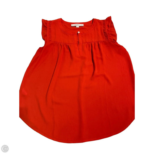 Top Sleeveless By Loft In Red, Size: Xs