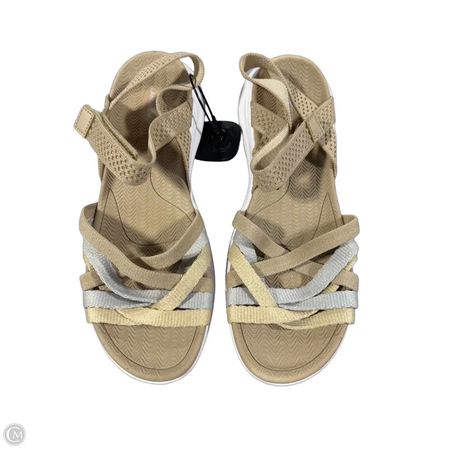 Sandals Flats By Lands End In Tan, Size: 11