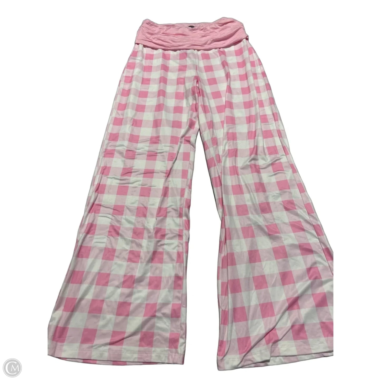 Pants Lounge By Cme In Pink & White, Size: L