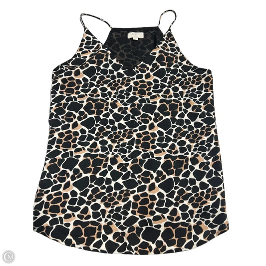 Tank Top By Loft In Black & Tan, Size: Lp