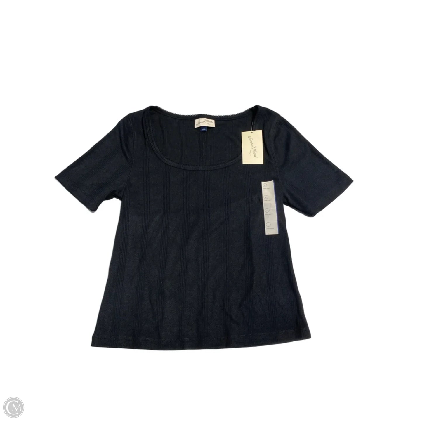 Top Short Sleeve By Universal Thread In Black, Size: L