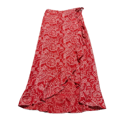 Skirt Maxi By Universal Thread In Red & White, Size: M