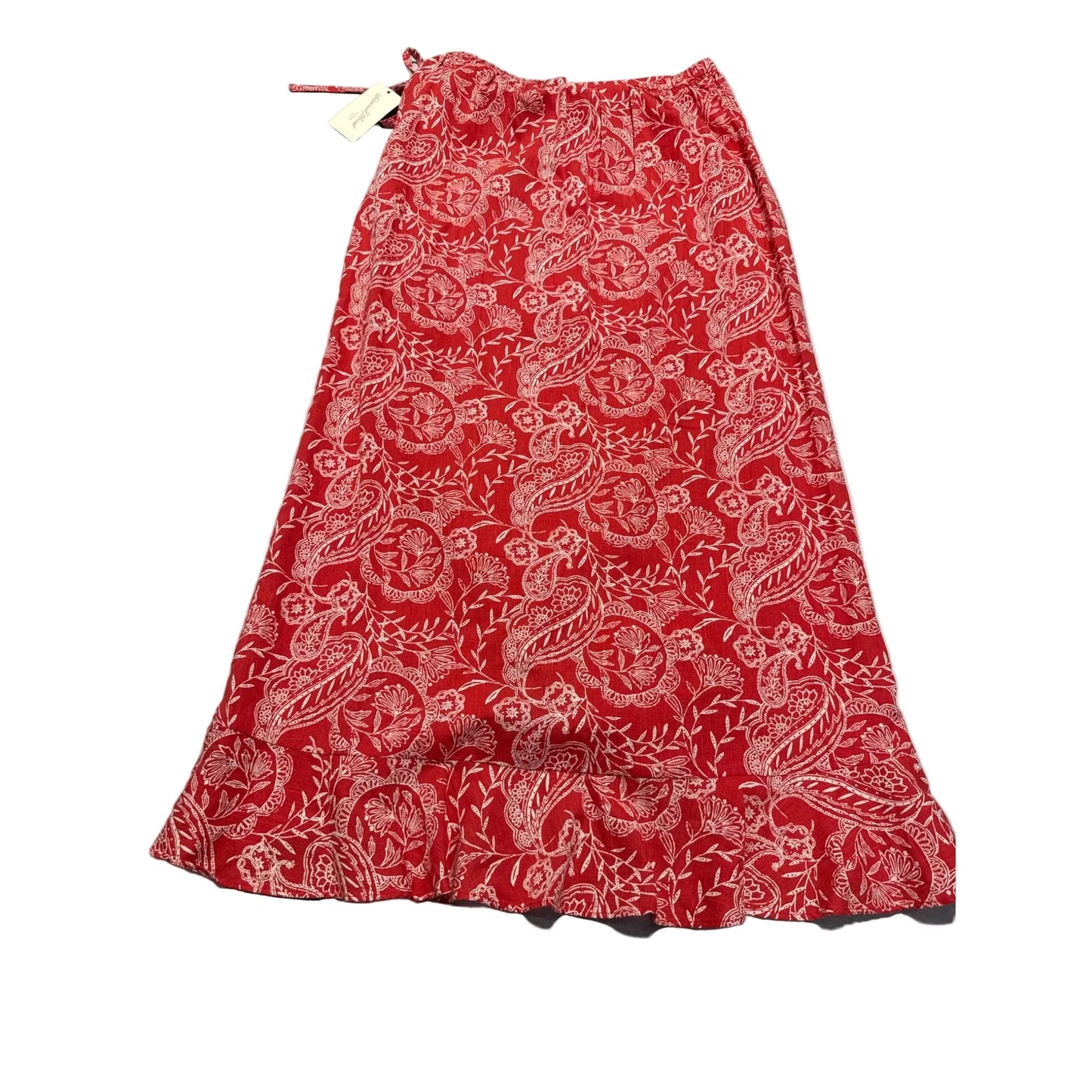 Skirt Maxi By Universal Thread In Red & White, Size: M