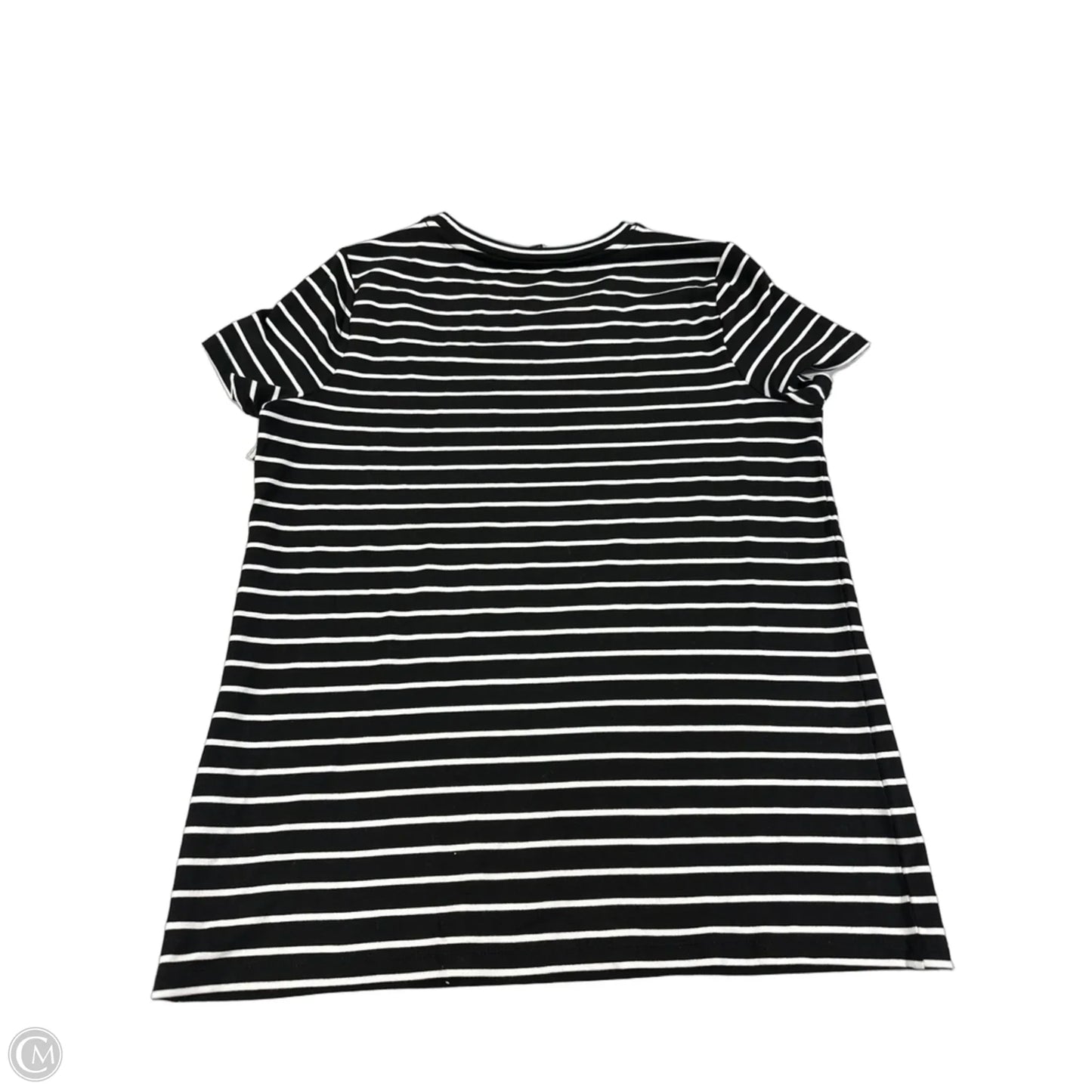 Top Short Sleeve By Liverpool In Black & White, Size: M