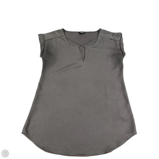 Top Short Sleeve By Express In Grey, Size: M