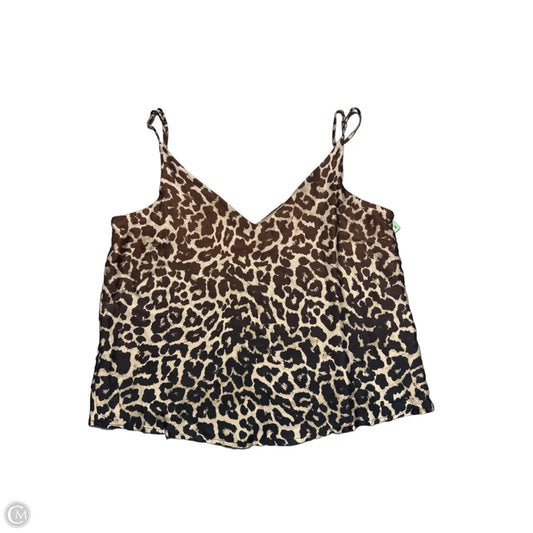 Tank Top By Cloth & Stone In Animal Print, Size: S