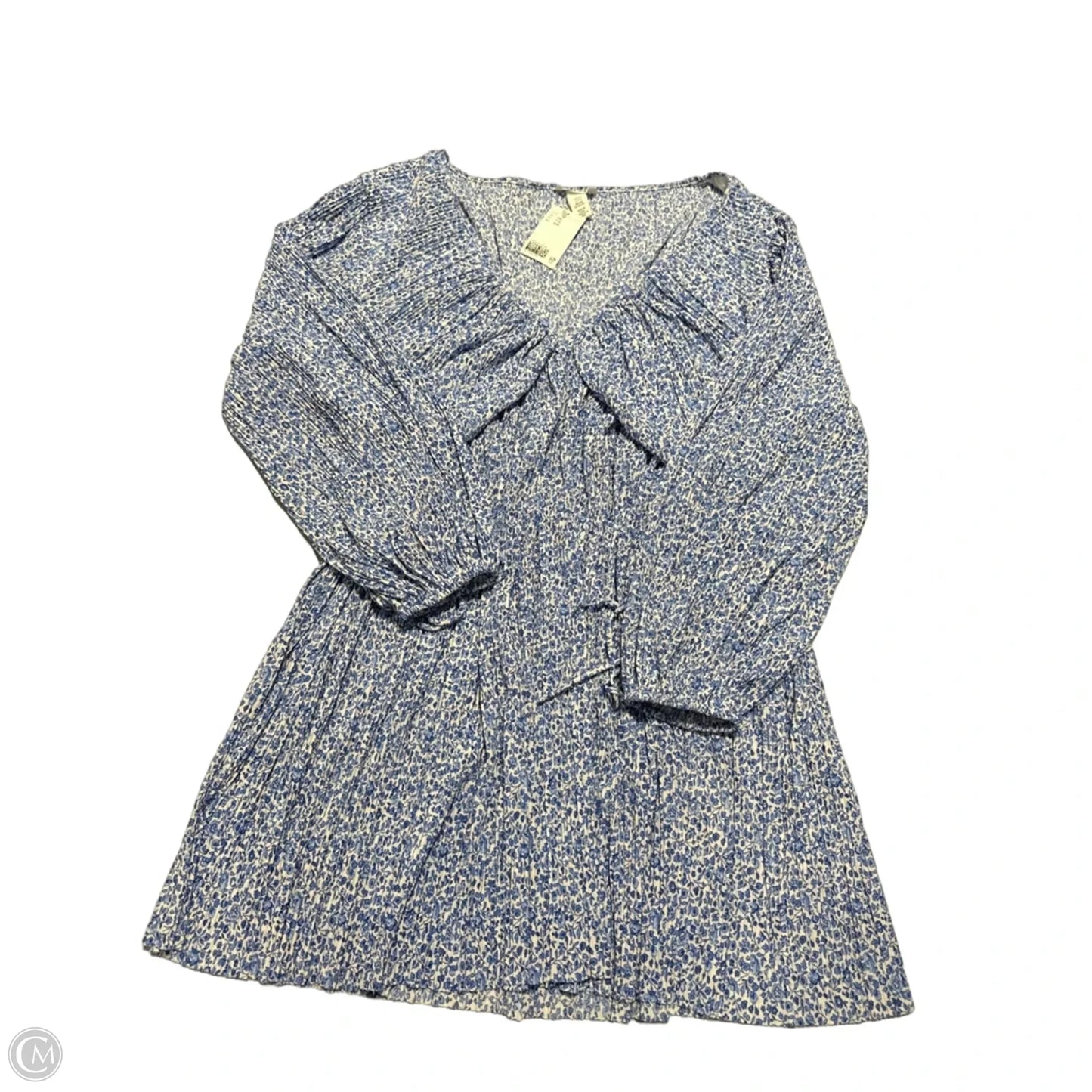Dress Casual Short By H&m In Blue & White, Size: Xxl