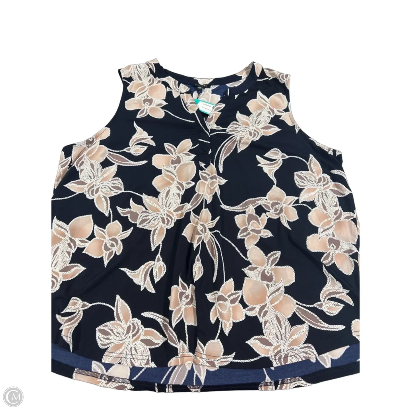 Top Sleeveless By Papermoon In Blue & Pink, Size: 3x