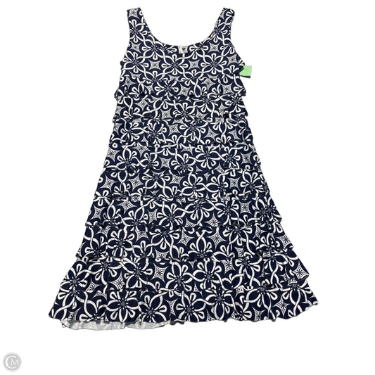 Dress Casual Short By Lulu B In Blue & White, Size: S
