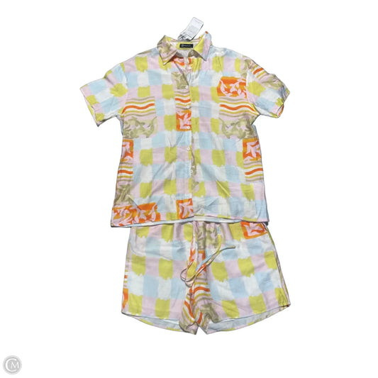 Top 2pc Short Sleeve By Prettygarden In Multi-colored, Size: M