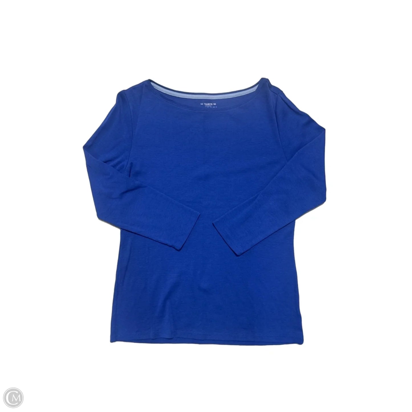 Top 3/4 Sleeve By Talbots In Blue, Size: S