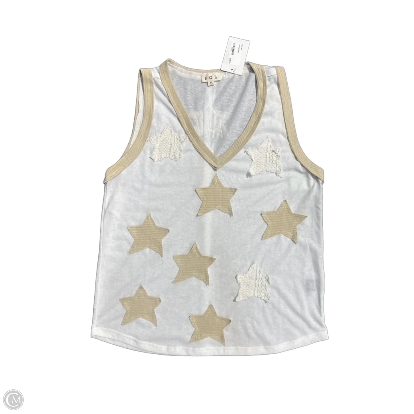 Tank Top By Pol In White, Size: S