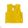 Top Short Sleeve By Double Zero In Yellow, Size: L