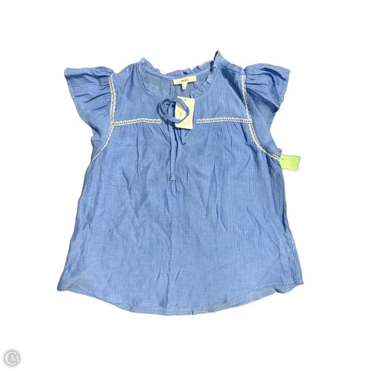 Top Short Sleeve By Mine In Blue, Size: M