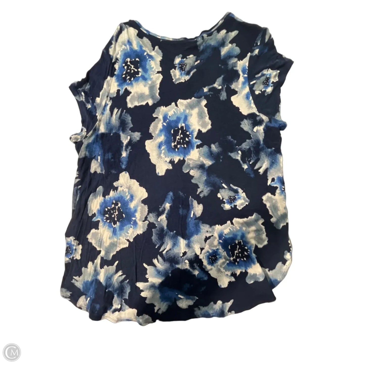 Top Short Sleeve By Simply Vera In Floral Print, Size: L