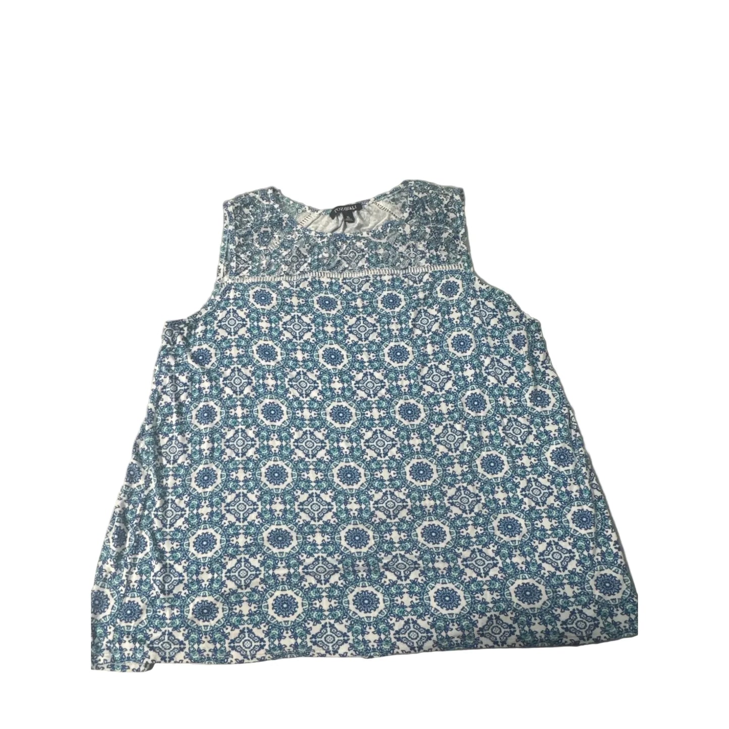 Tank Top By Roz And Ali In Blue, Size: Xl