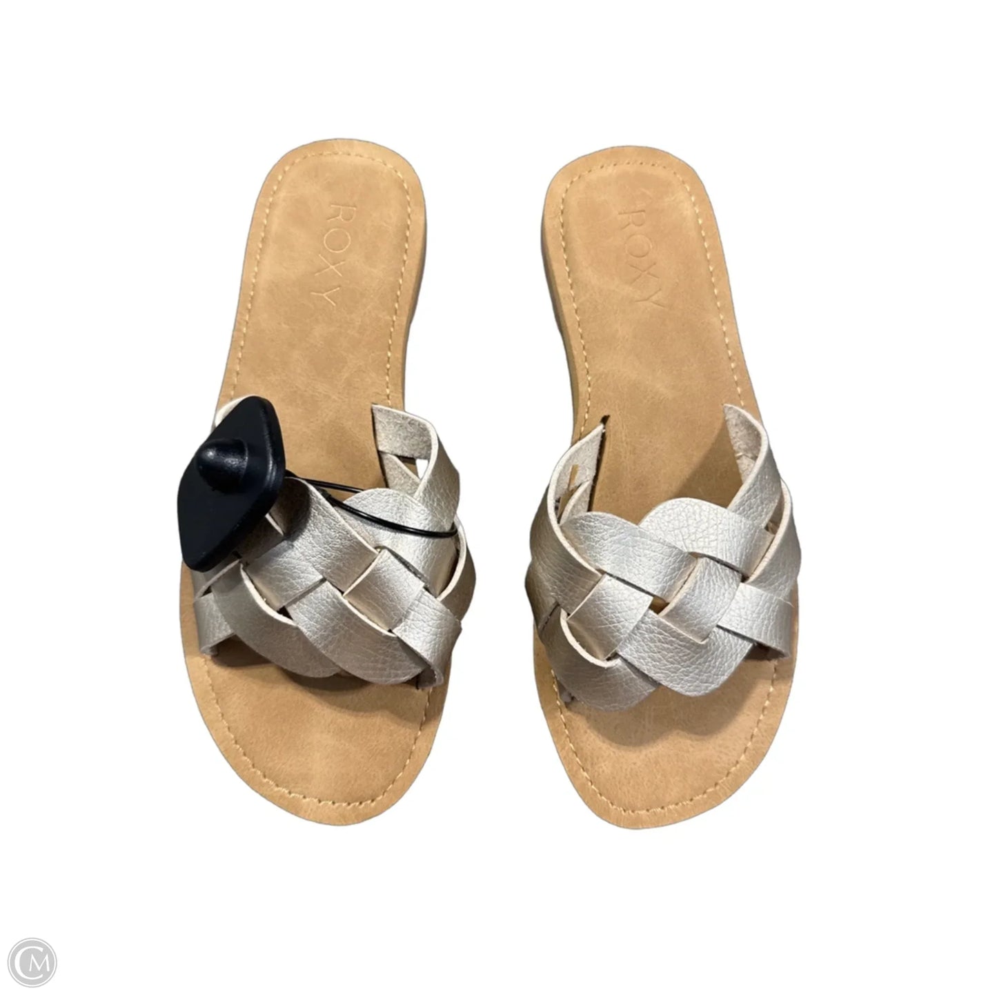 Sandals Flats By Roxy In Gold & Tan, Size: 6
