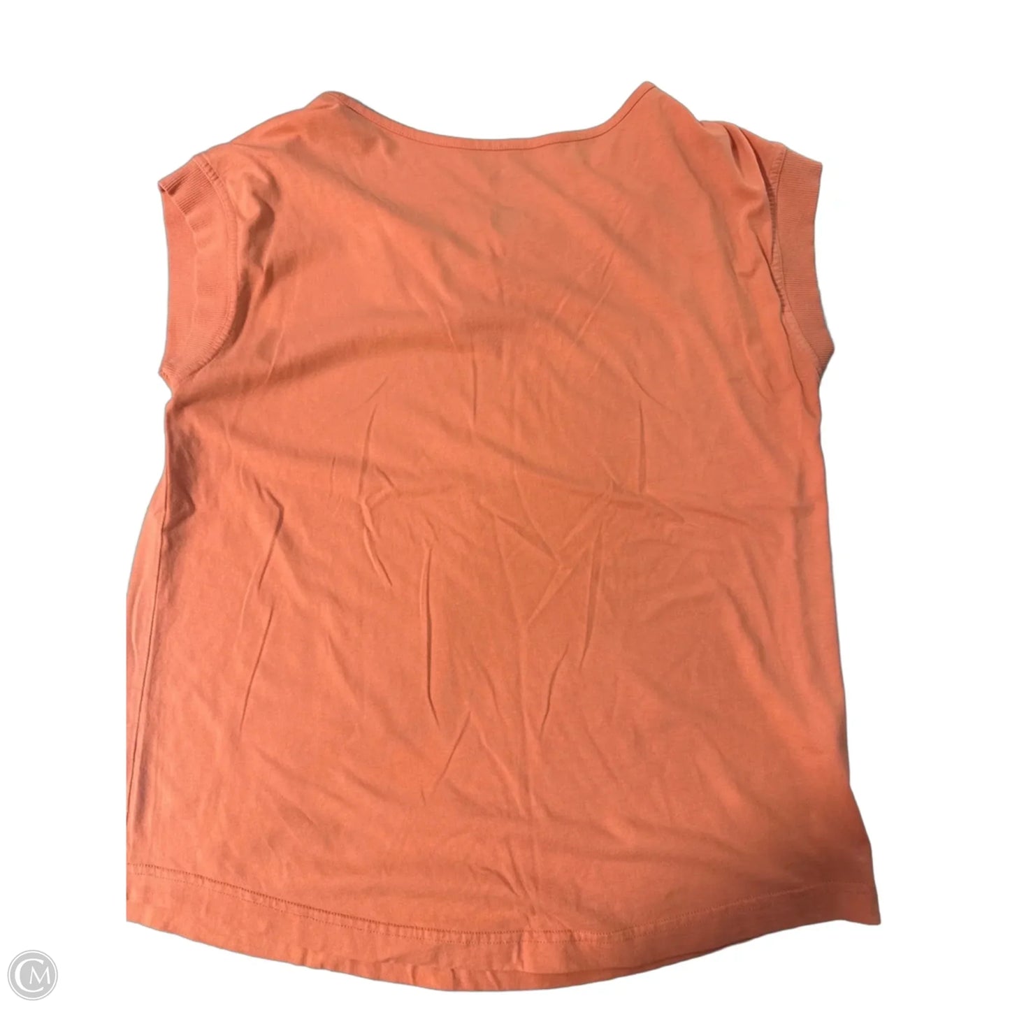 Top Short Sleeve By St Johns Bay In Orange, Size: L
