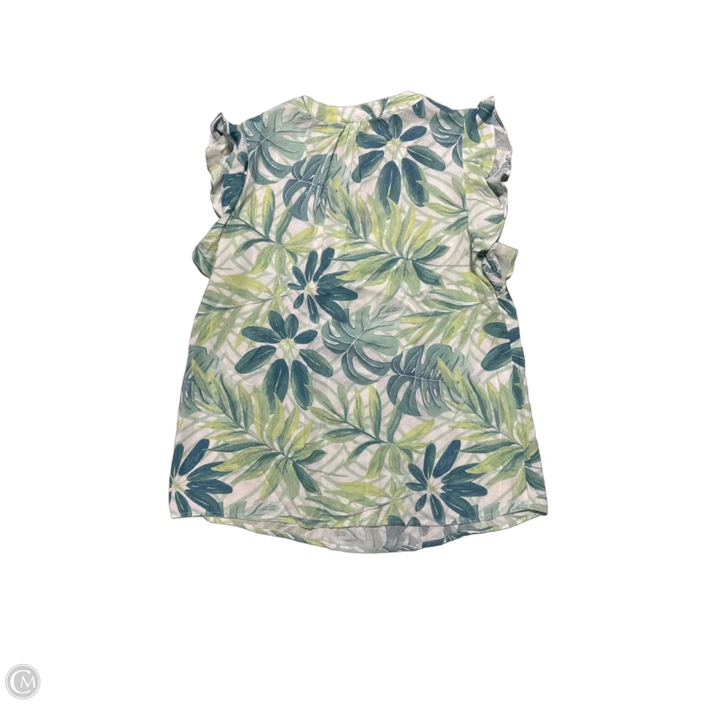 Top Short Sleeve By Anne Carson In Green, Size: L