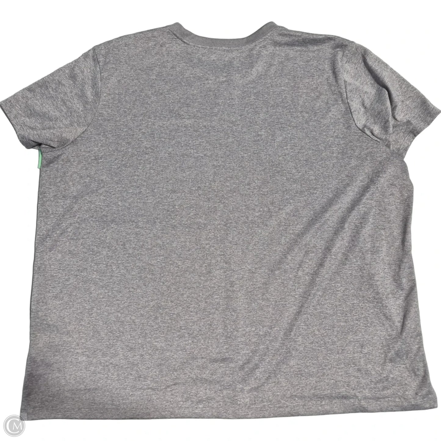Athletic Top Short Sleeve By Nike In Grey, Size: Xxl