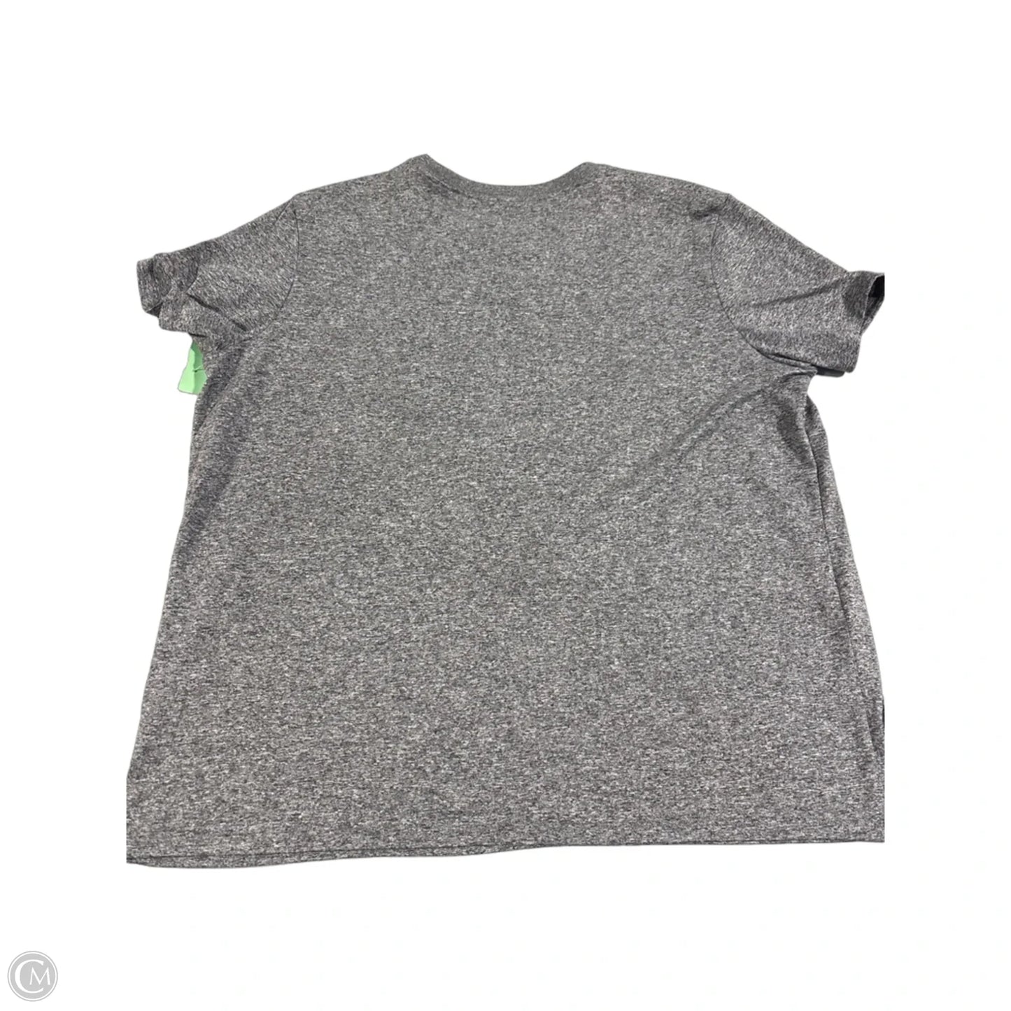 Athletic Top Short Sleeve By Nike In Grey, Size: Xl