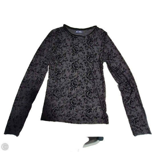 Top Long Sleeve By Gap In Black, Size: M