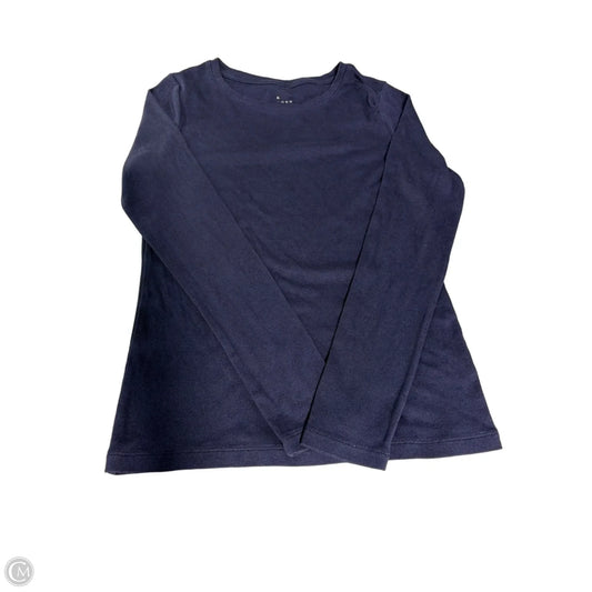 Top Long Sleeve By A New Day In Navy, Size: S