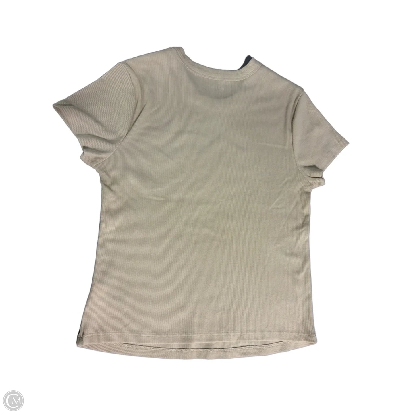 Top Short Sleeve By Old Navy In Cream, Size: L