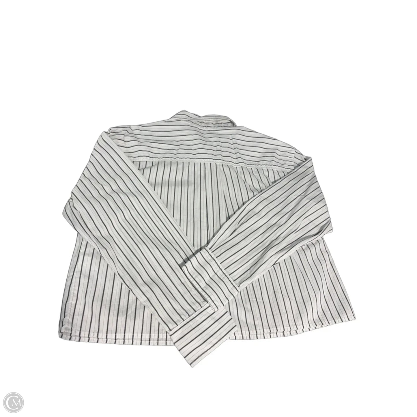 Top Long Sleeve By Banana Republic In Striped Pattern, Size: M