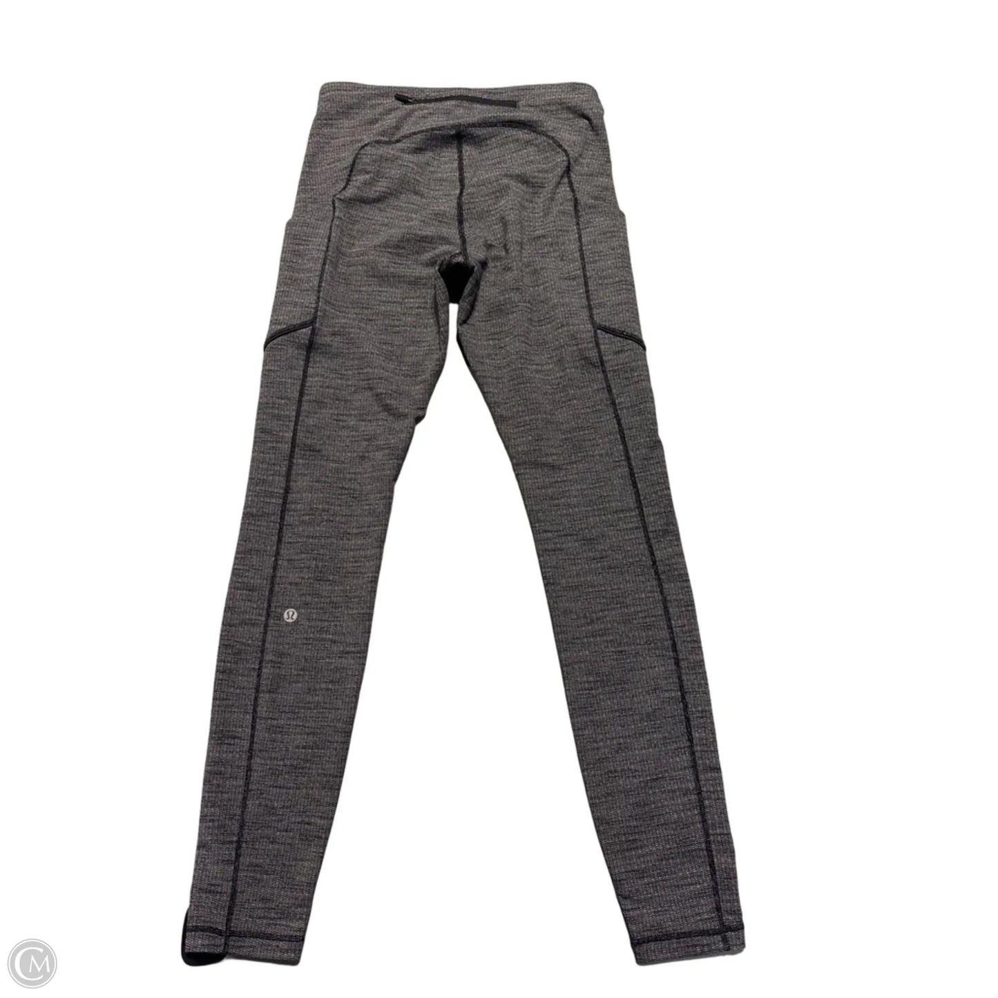 Athletic Leggings By Lululemon In Black & White, Size: 8