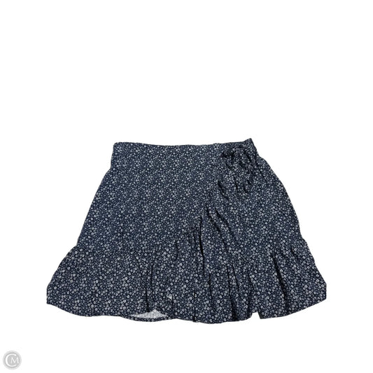 Skirt Mini & Short By Cynthia Rowley In Blue & White, Size: L