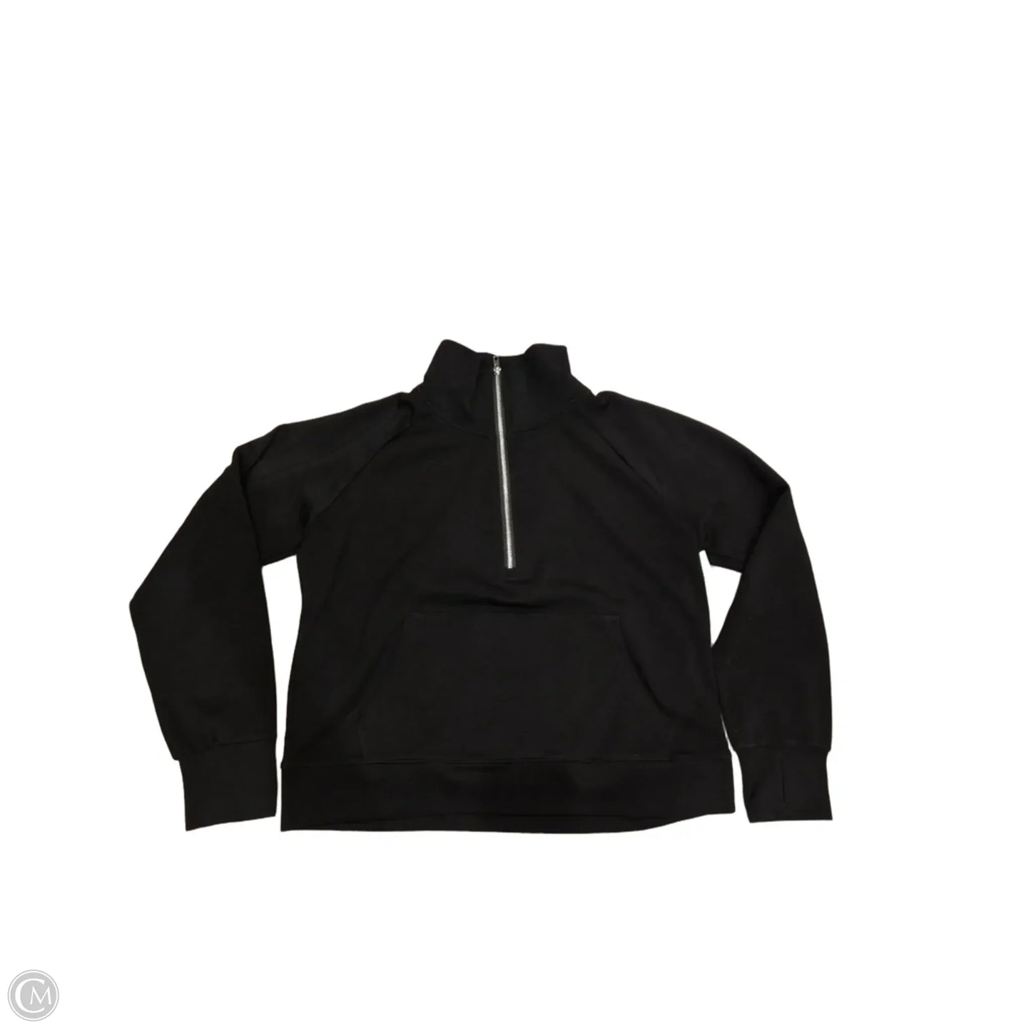 Athletic Top Long Sleeve Collar By Cmc In Black, Size: Xl