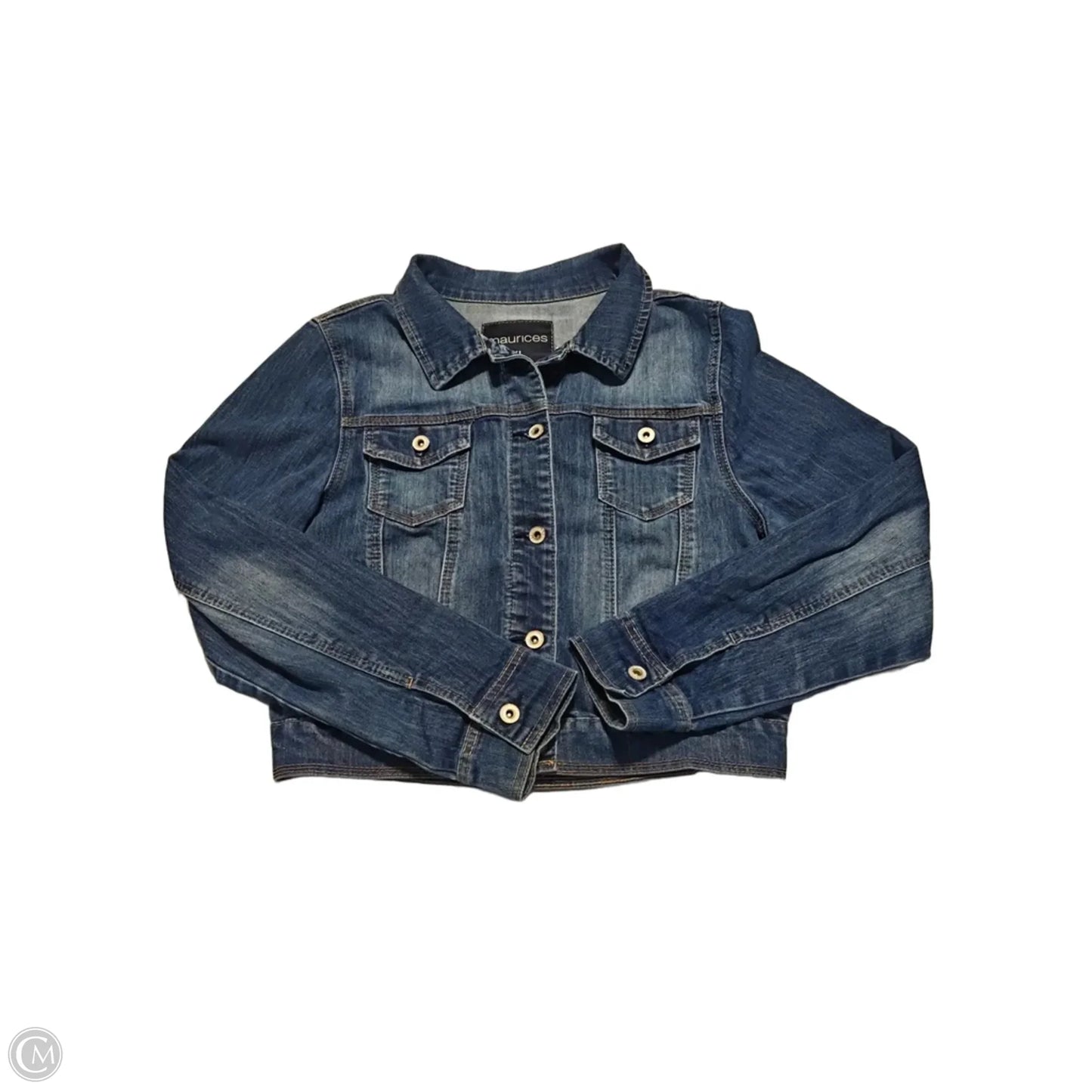 Jacket Denim By Maurices In Blue Denim, Size: Xl